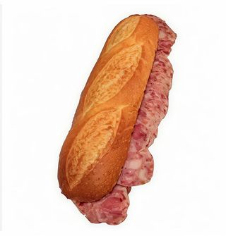 Bocadillo frío de butifarra blanca y negra grande