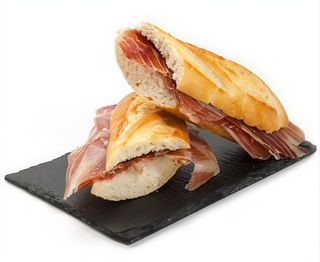 Bocadillo frío de paleta ibérica grande