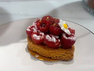 Tartaleta frambuesa casera