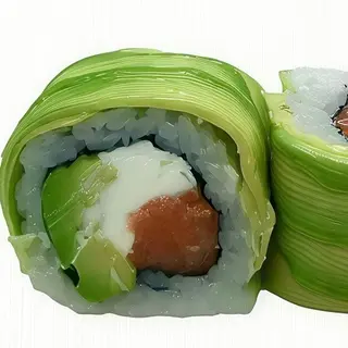 Sake cheese bamboo roll