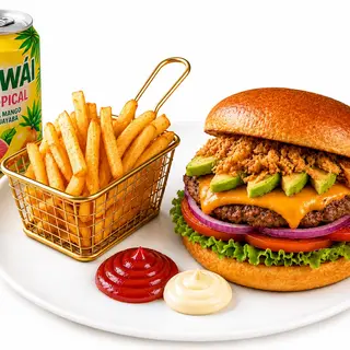 Hamburguesa de ternera al Fajamat