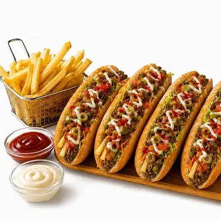 Bocadillo de carne picada