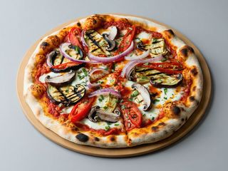 Pizza roja vegetariana