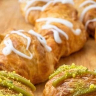 Mini croissant chocolate blanco