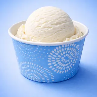 Helado nata 1 bola