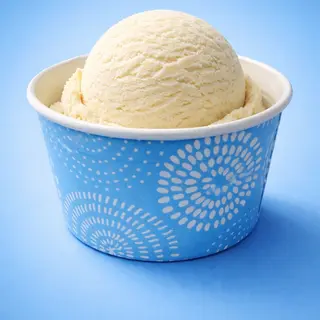 Helado vainilla dos bolas