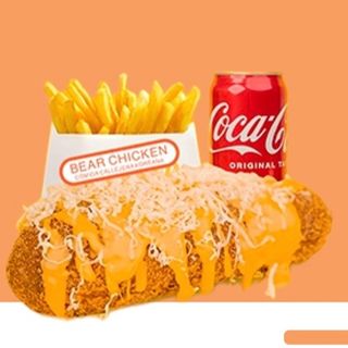 Menu cheddar corn dog