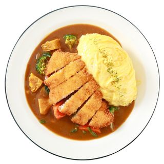 Arroz curry pollo crunch