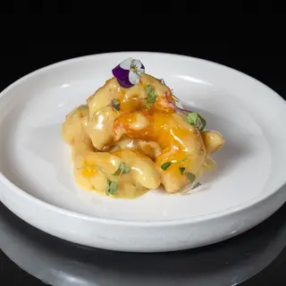79. Gambas con wasabi mayonesa y miel