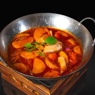 127. Patatas en olla de fuego