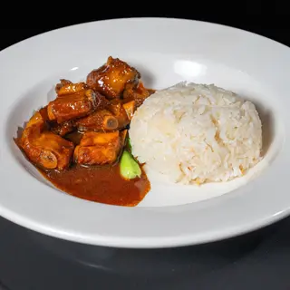24. Arroz con cerdo agridulce