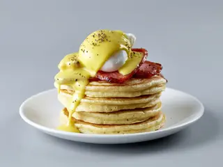 The Deli New York eggs benedict pancake