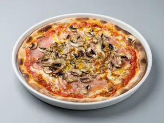 Pizza prosciutto e funghi (30 cm.)