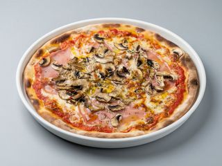 Pizza prosciutto e funghi (30 cm.)