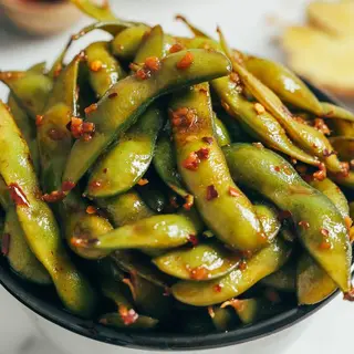 Spicy edamame