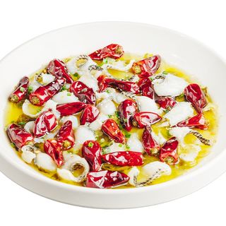 Guisos agripicante de lubina fresca 热炝酸菜鲈鱼