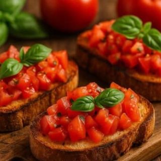 Bruschetta con tomate