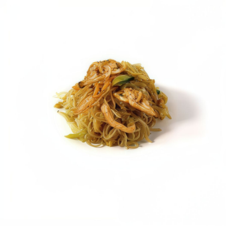 65.- Fideos De Arroz Con Pollo