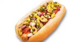 Menú hot dog