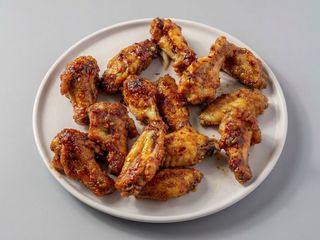 Chicken wings and chips