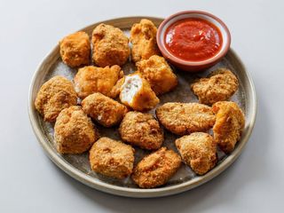 Chicken nuggets and chips