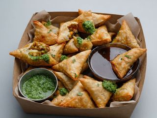 Vegetarian samosa