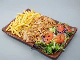 Doner kebab plate