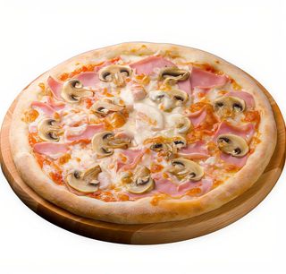 Pizza ham y mushroom (medium)