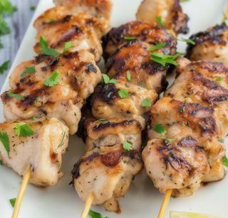 Brochetas de pollo (2 uds.)