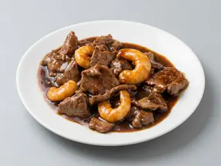Ternera con gambas