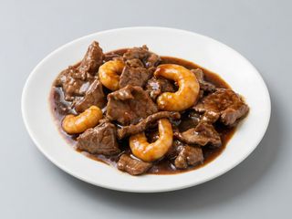 Ternera con gambas