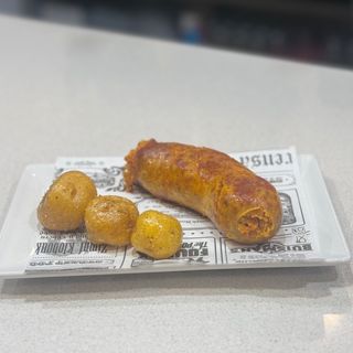 Chorizo y papa criolla