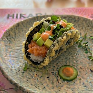 Taco sushi salmón(1pz)