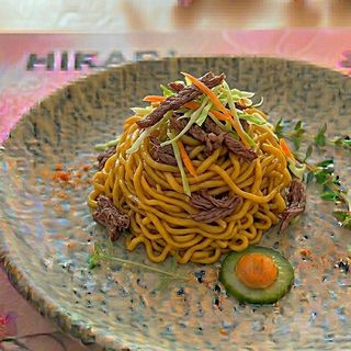 Yakisoba con ternera