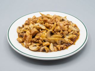 Pollo con champiñones