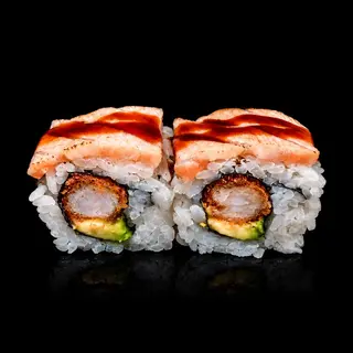 Langostino fire roll (8 piezas)