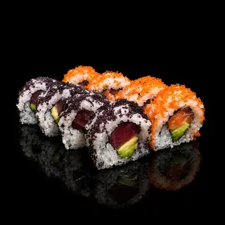 Salmóntuna roll (8 pzs.)
