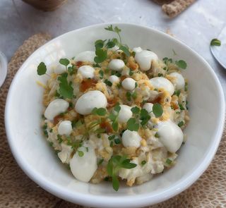 Ensaladilla rusa con mayonesa de anchoas