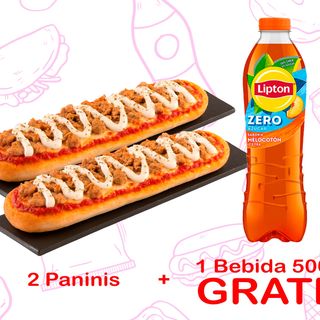 2 Paninis + Bebida GRATIS