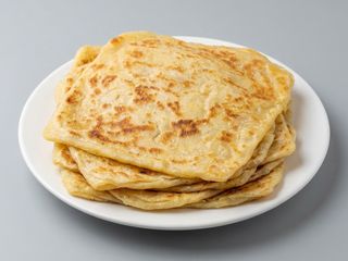 Msemen con queso la vaca que rie y miel