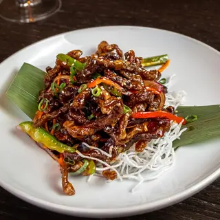 Asia Fusión ternera caramelizada