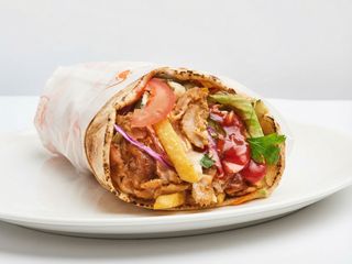 VIP shawarma rollo pollo con patatas