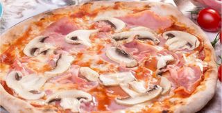 Pizza funghi prosciutto (28 cm.)