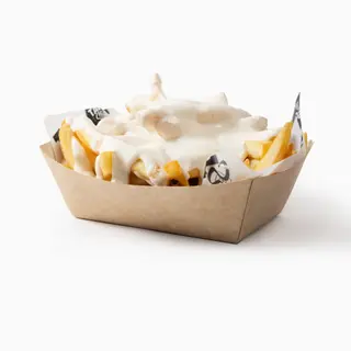 Patatas Fritas Con Salsa De Queso