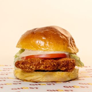 Hamburguesa de pollo crujiente