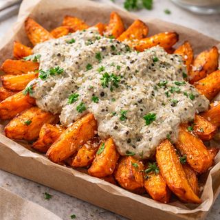 Patata boniato trufada