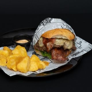 Menú hamburguesa doble