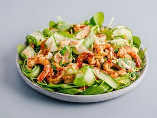 Ensalada de gambas