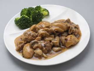 Pollo con champiñones