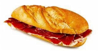Bocadillo de jamón ibérico